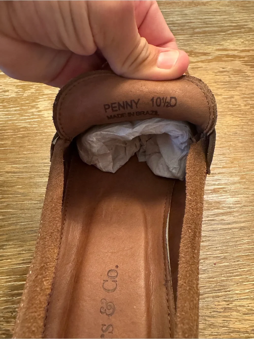 Men's Suede Penny Loafers in Brown